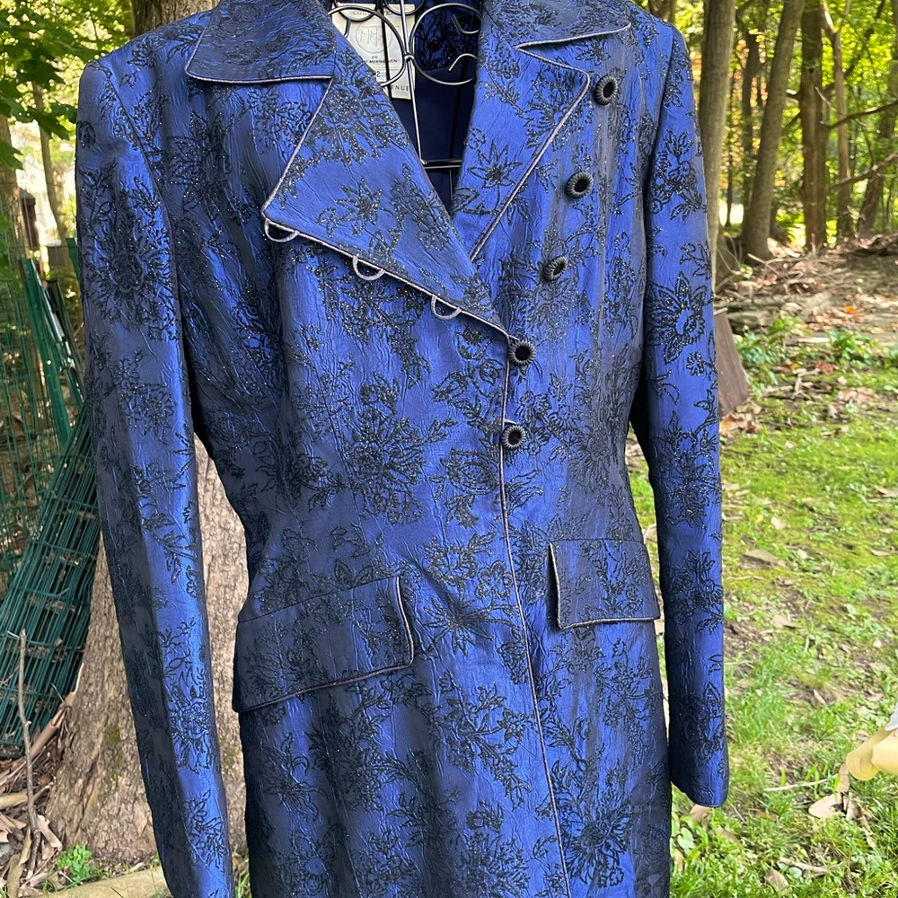 Mary McFadden dress coat with matching skirt